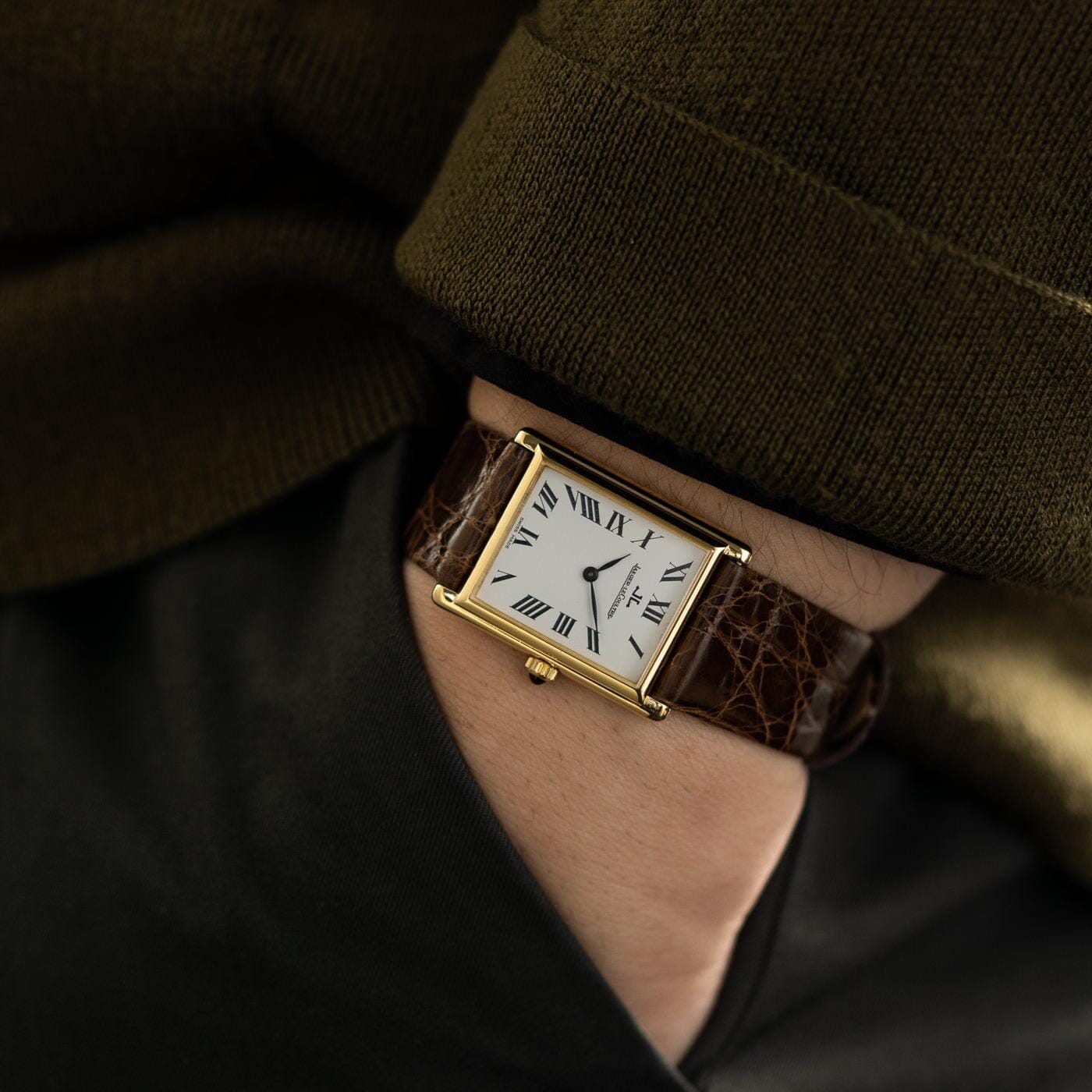 Jaeger-LeCoultre Rectangle 18K YG 1970s - Arbitro