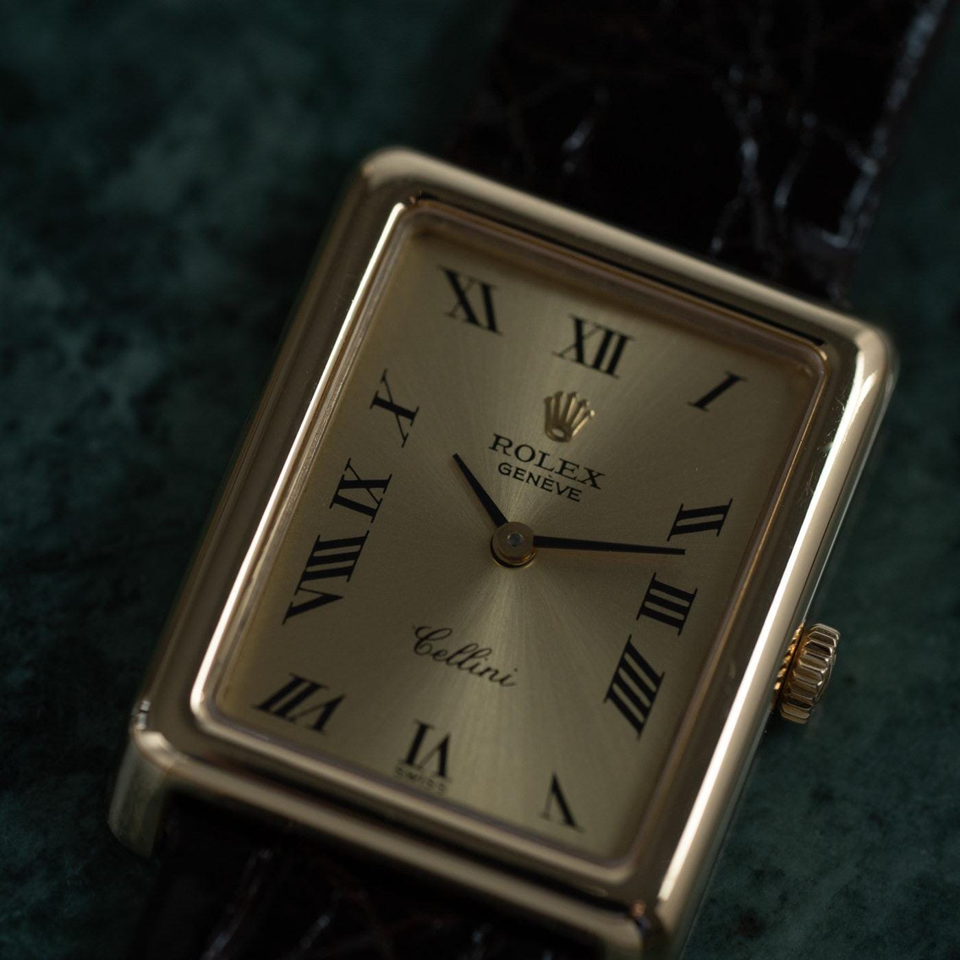 ROLEX Cellini 4103 Rectangle YG 1970s - Arbitro