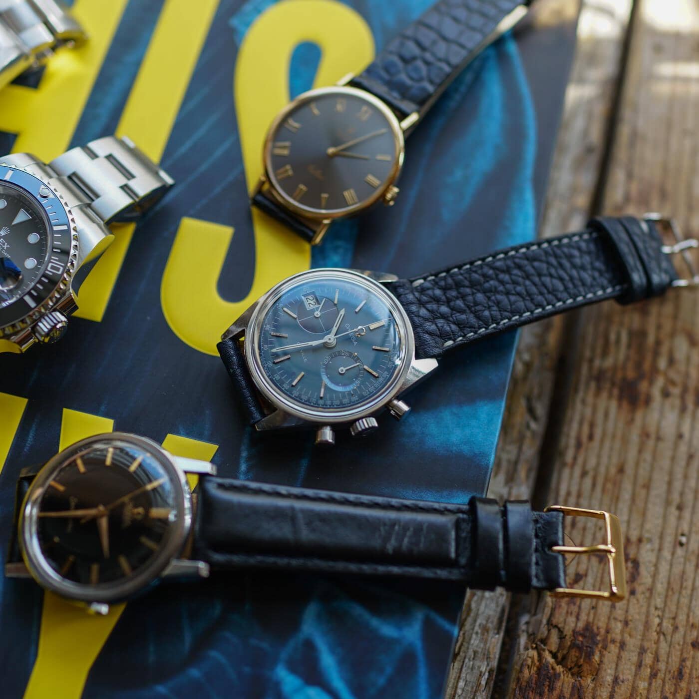 OMEGA De Ville Chronograph 146.017 Blue Dial 1960s - Arbitro