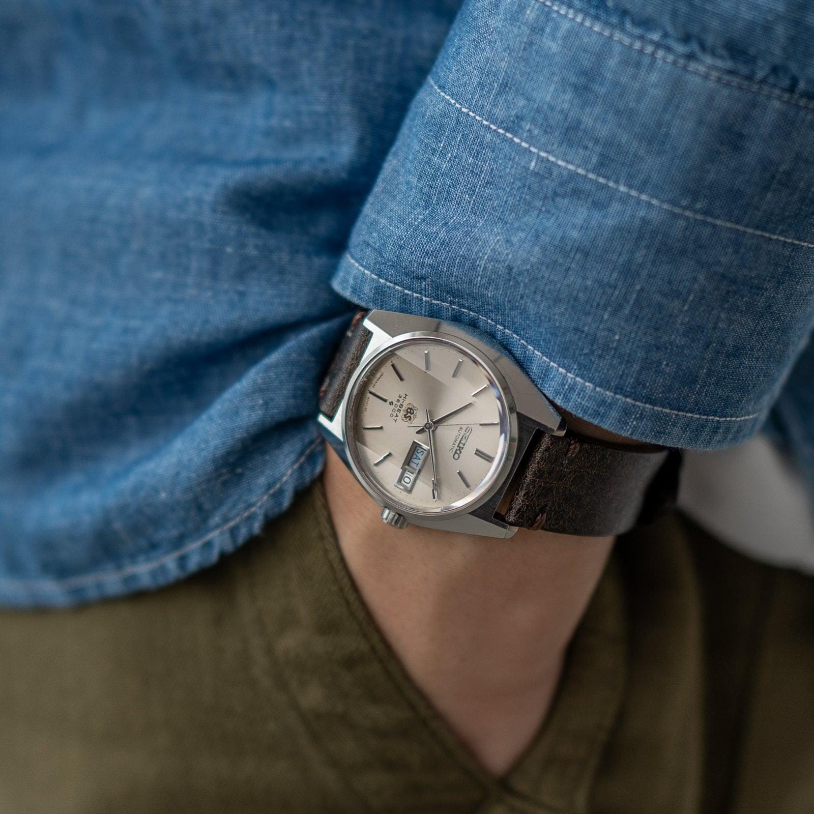 GRAND SEIKO Hi-BEAT 6146-8010 "Arabesque" Faceted Crystal - Arbitro