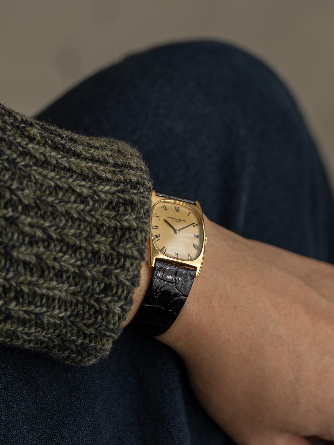 ヴァシュロン・コンスタンタン 7813 YG レクタングル Watch VACHERON CONSTANTIN