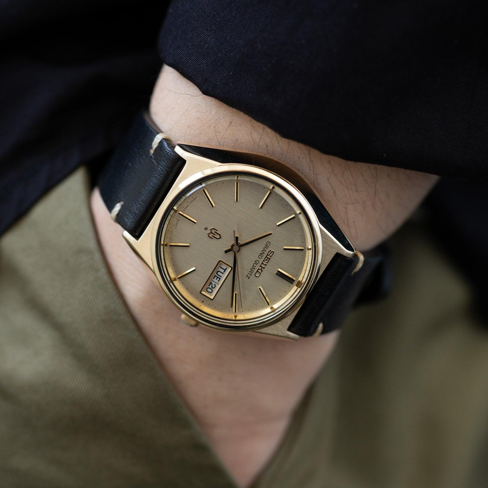 SEIKO GRAND QUARTZ 4843-8040 CAP GOLD - Arbitro