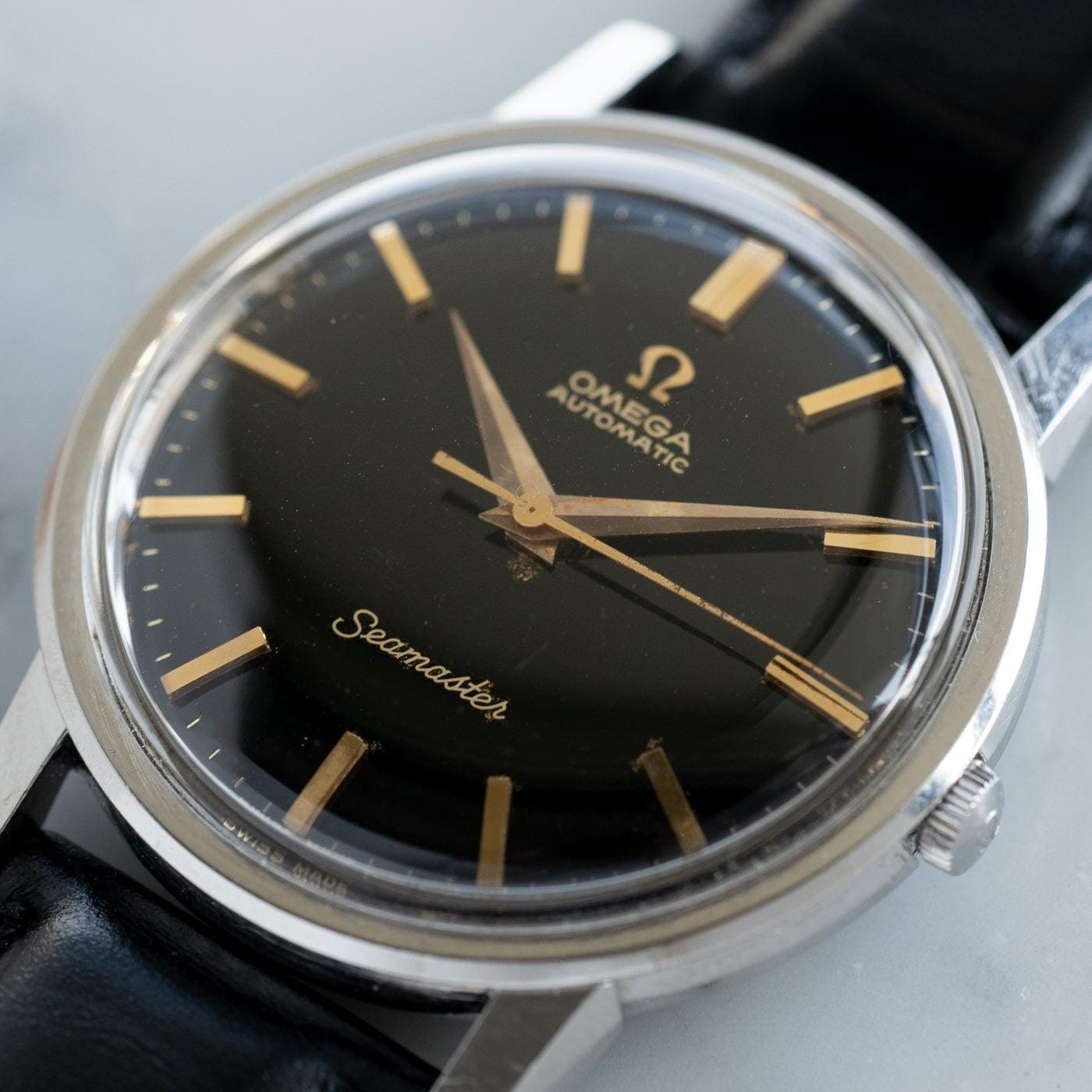 OMEGA Seamaster 165.003 Black Gilt Dial 1960s - Arbitro
