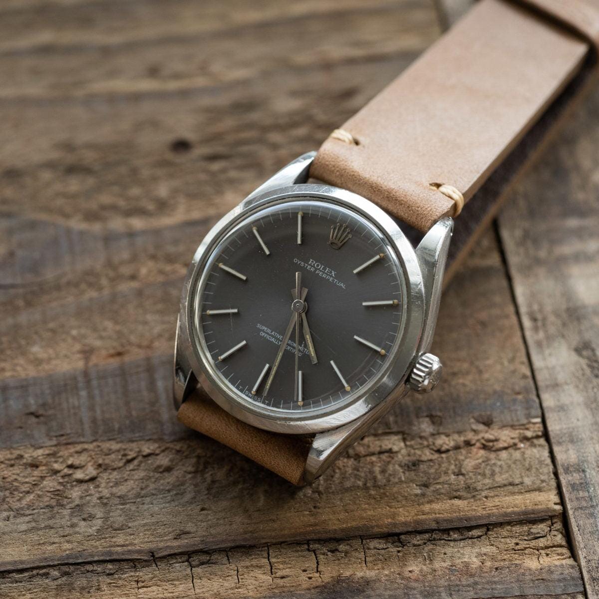 ROLEX Oyster Perpetual 1002 Grey Dial 1960s - Arbitro