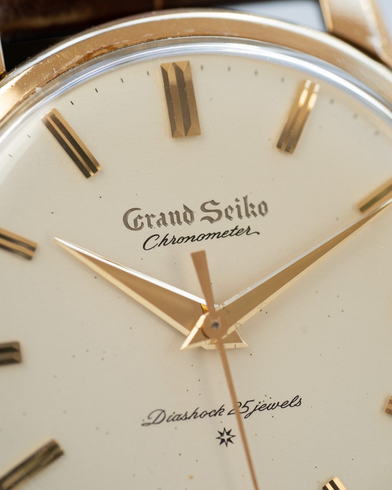 Grand Seiko First J14070 Carved Logo "Transitional" Watch SEIKO