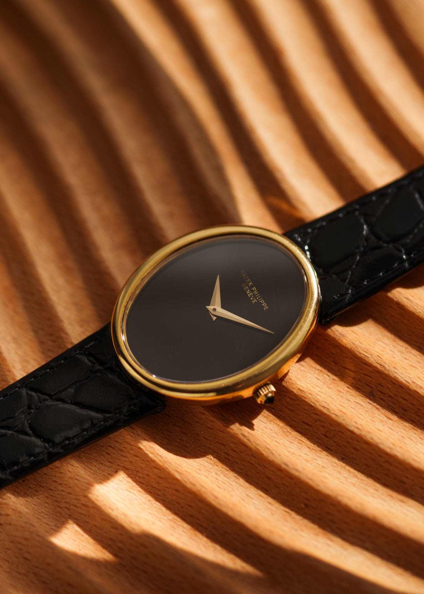Patek Philippe ゴールデンエリプス 3598 YG オニキス アーカイブ付き Watch PATEK PHILIPPE 