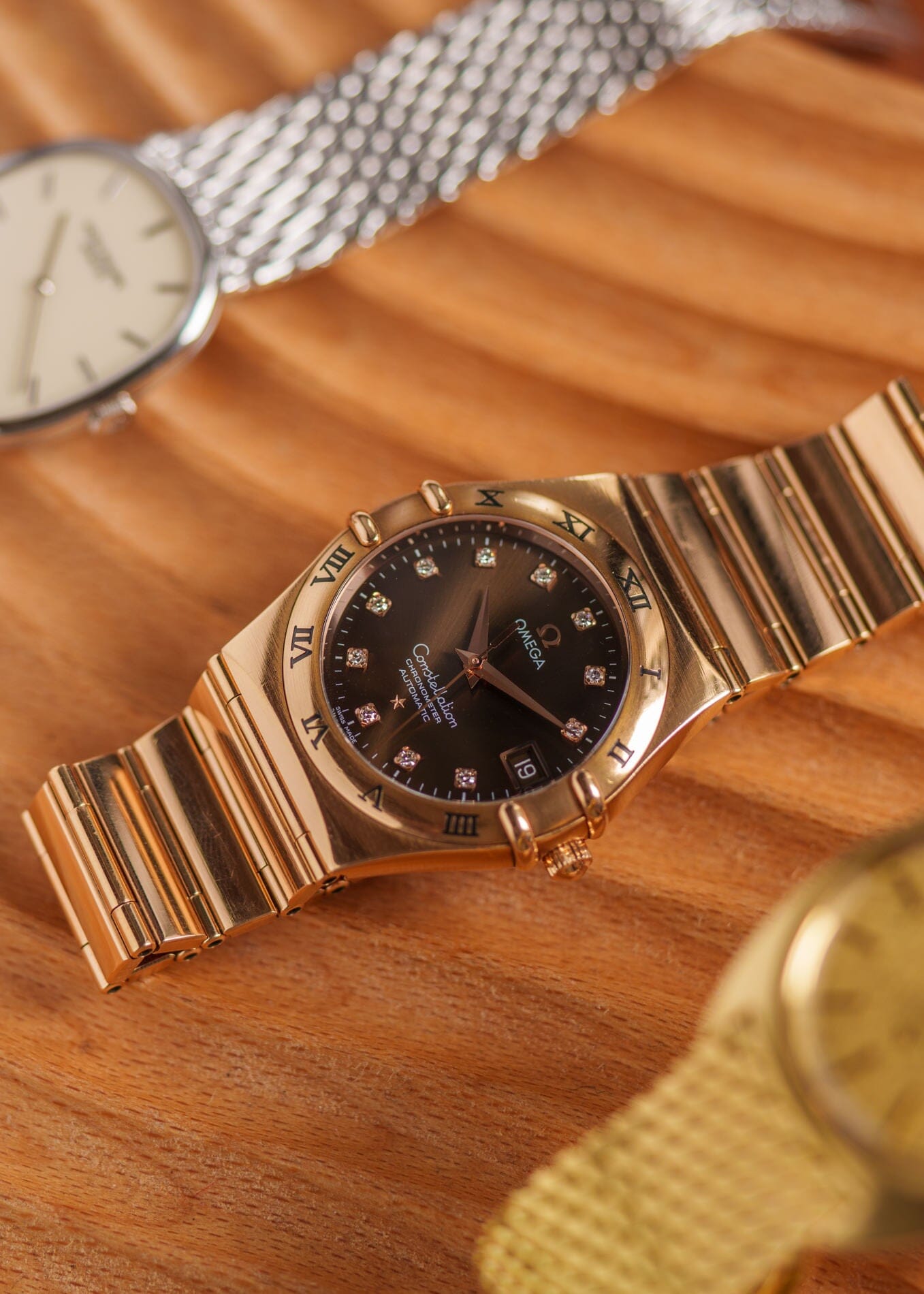 Omega コンステレーション 1103.60.00 RG ブラウンダイヤモンドダイアル フルセット Watch OMEGA 