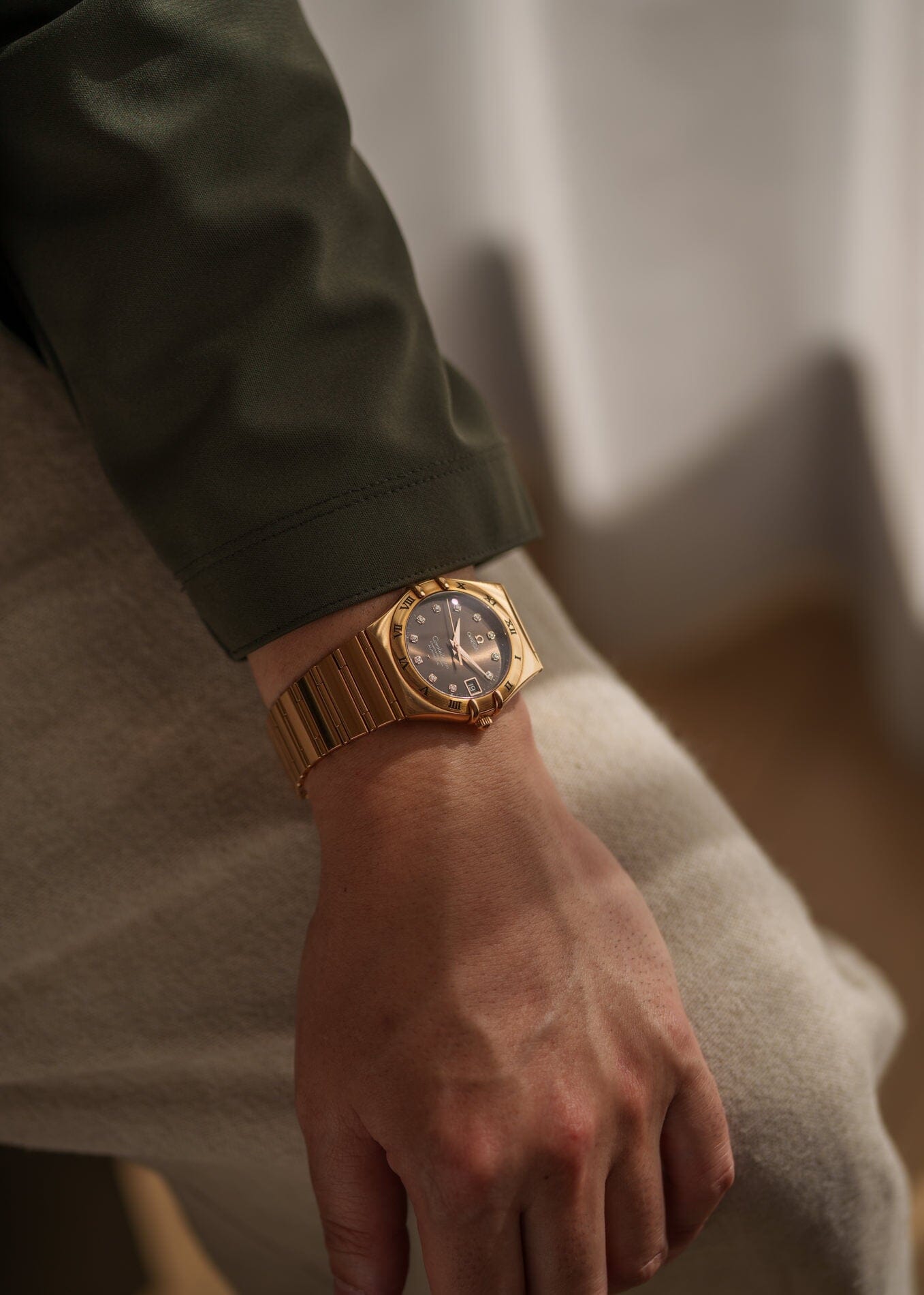 Omega コンステレーション 1103.60.00 RG ブラウンダイヤモンドダイアル フルセット Watch OMEGA 