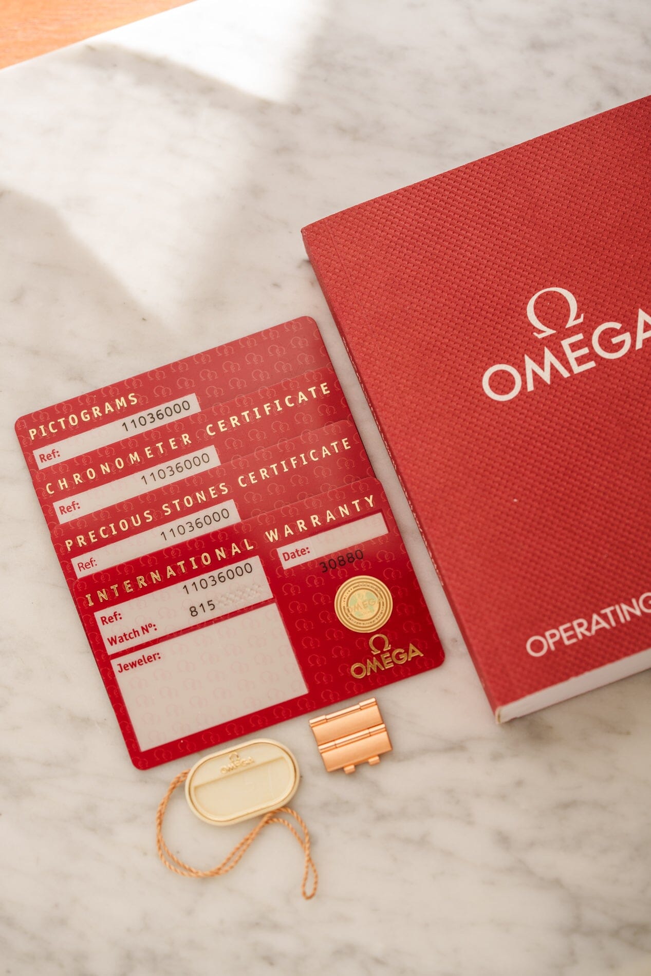 Omega コンステレーション 1103.60.00 RG ブラウンダイヤモンドダイアル フルセット Watch OMEGA 