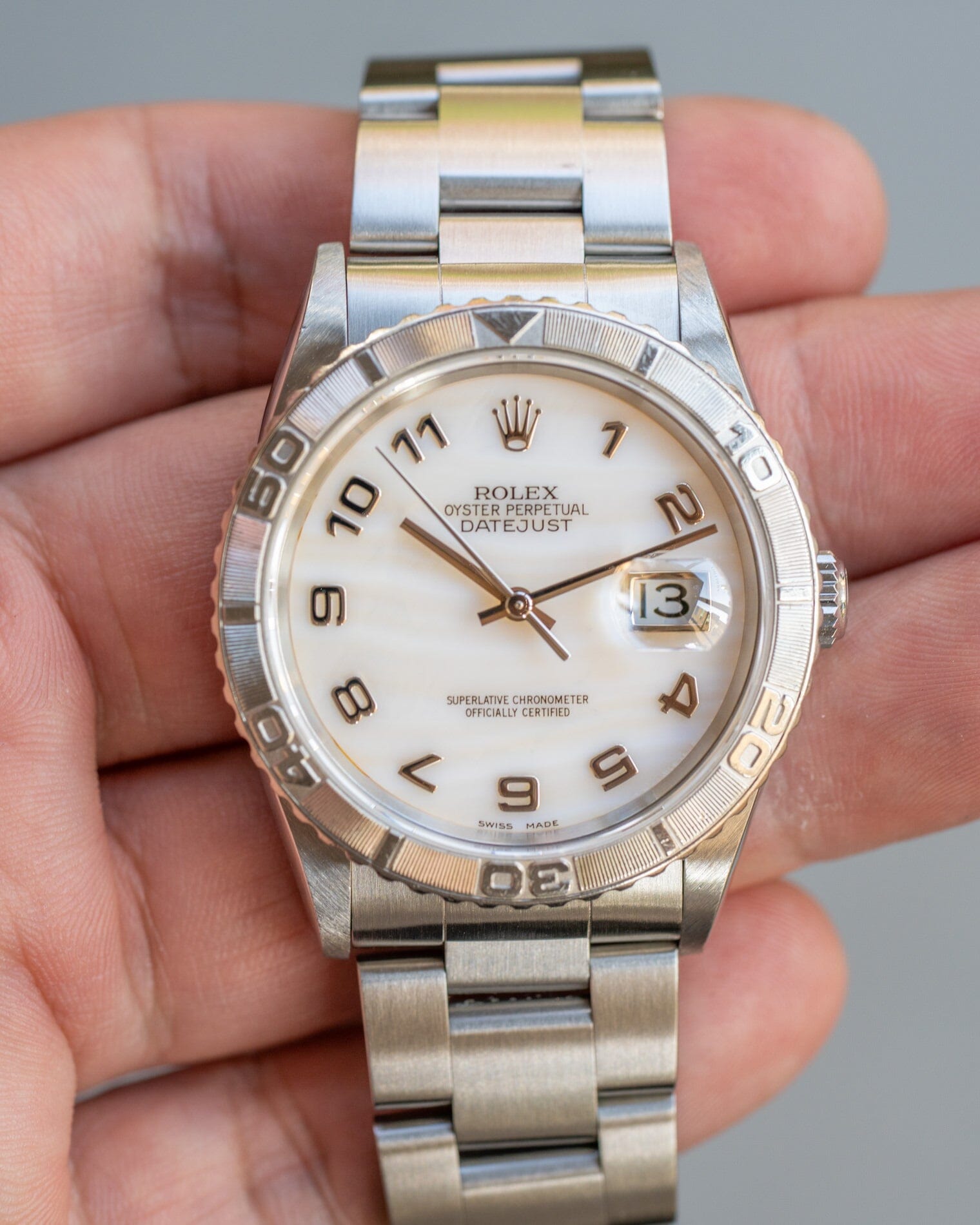 Rolex デイトジャスト 16264 "サンダーバード" ピンクシェルダイアル 箱保証書付き Watch ROLEX 