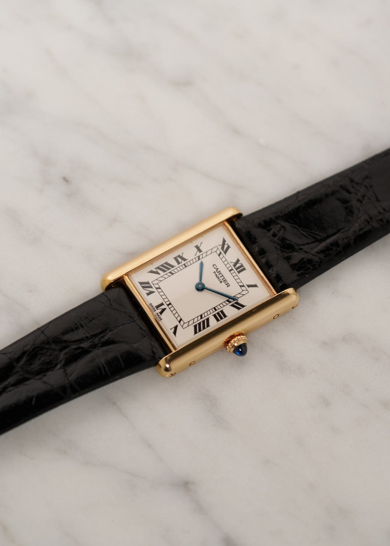 Cartier タンク ルイ カルティエ LM YG CPCP 1600B 箱付き Watch CARTIER 