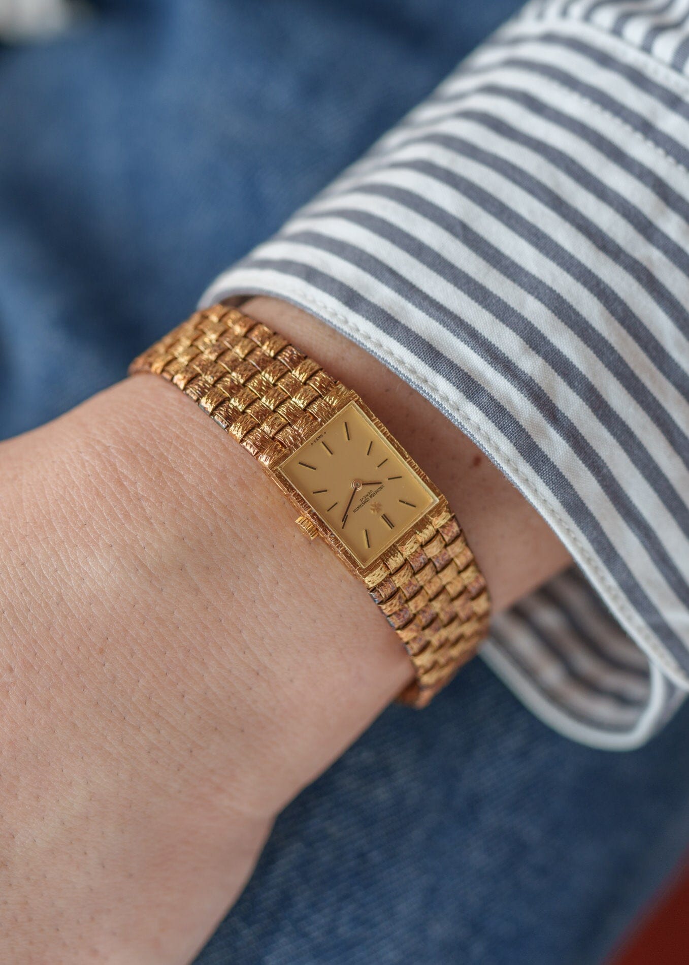 Vacheron Constantin メッシュドール YG シャンパンダイアル Watch VACHERON CONSTANTIN 