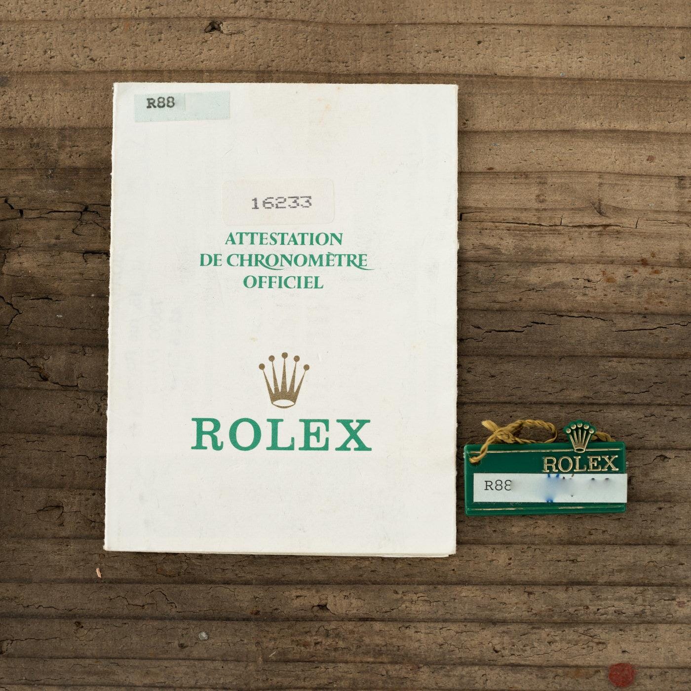 ROLEX Oyster Perpetual Datejust 16233 Tapestry Dial - Arbitro