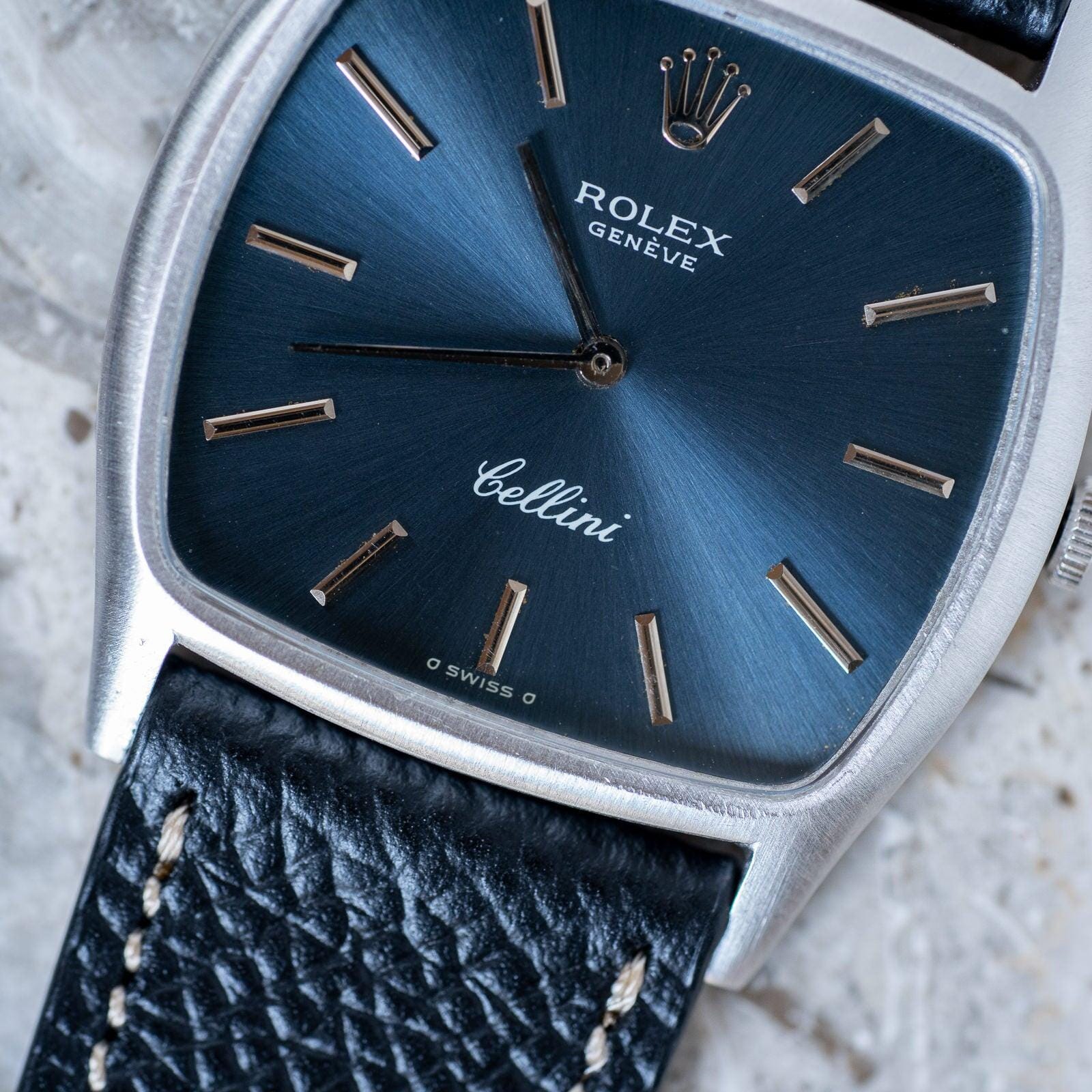 ROLEX Cellini 3805 WG Navy Dial - Arbitro