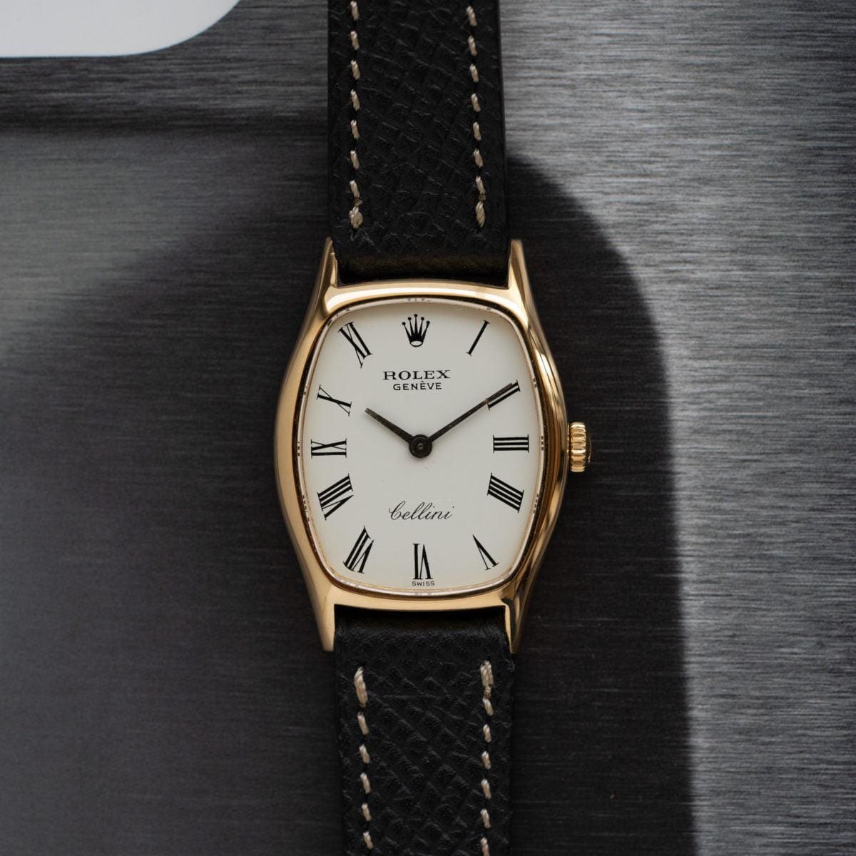 ROLEX Cellini 3803 White Dial YG 1970s - Arbitro