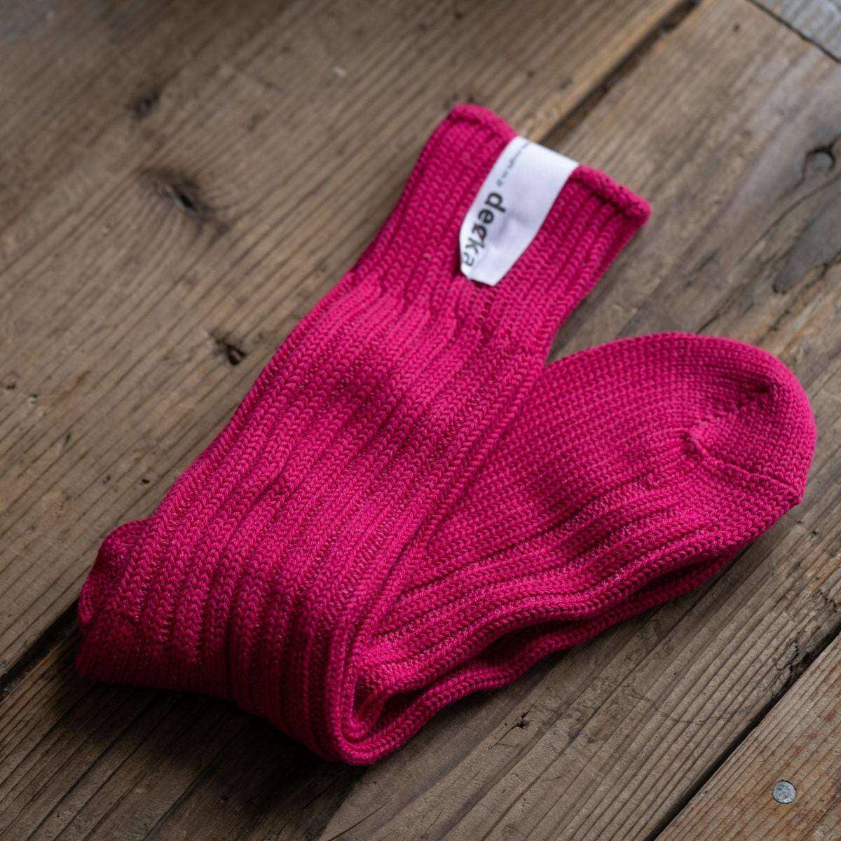Decka heavy weight plain socks (Pink) - Arbitro