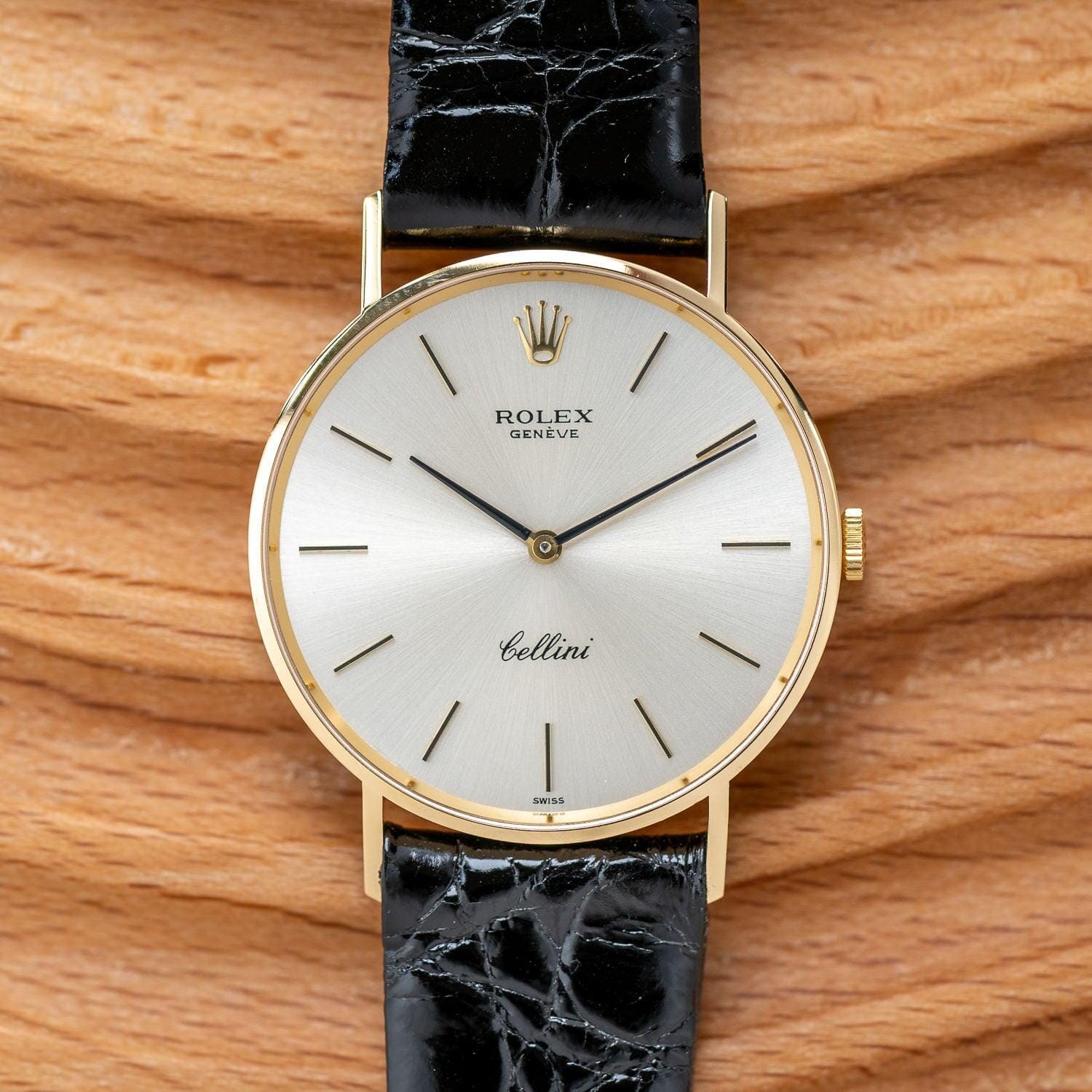 ROLEX Cellini 3833 YG Silver Dial - Arbitro