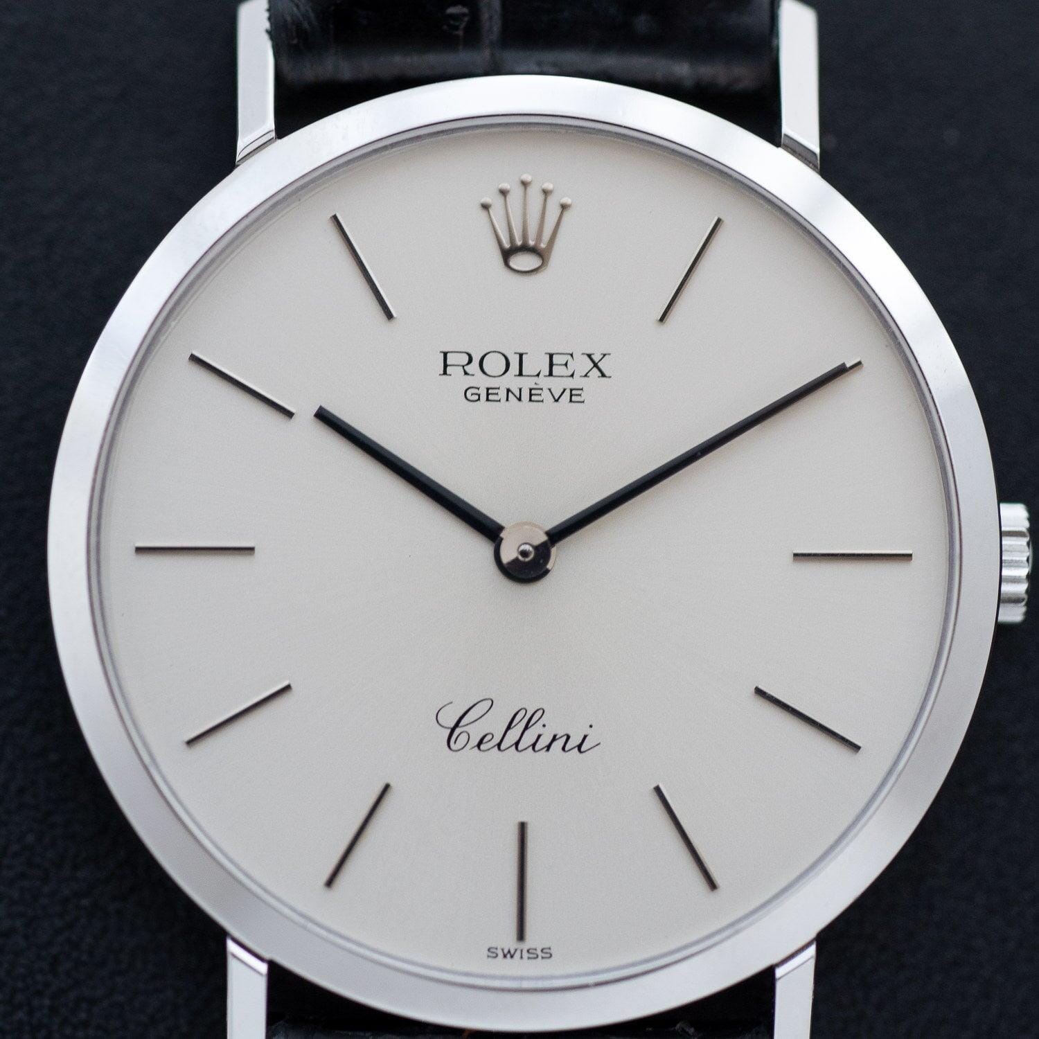 ROLEX Cellini 4112 WG Silver Dial - Arbitro